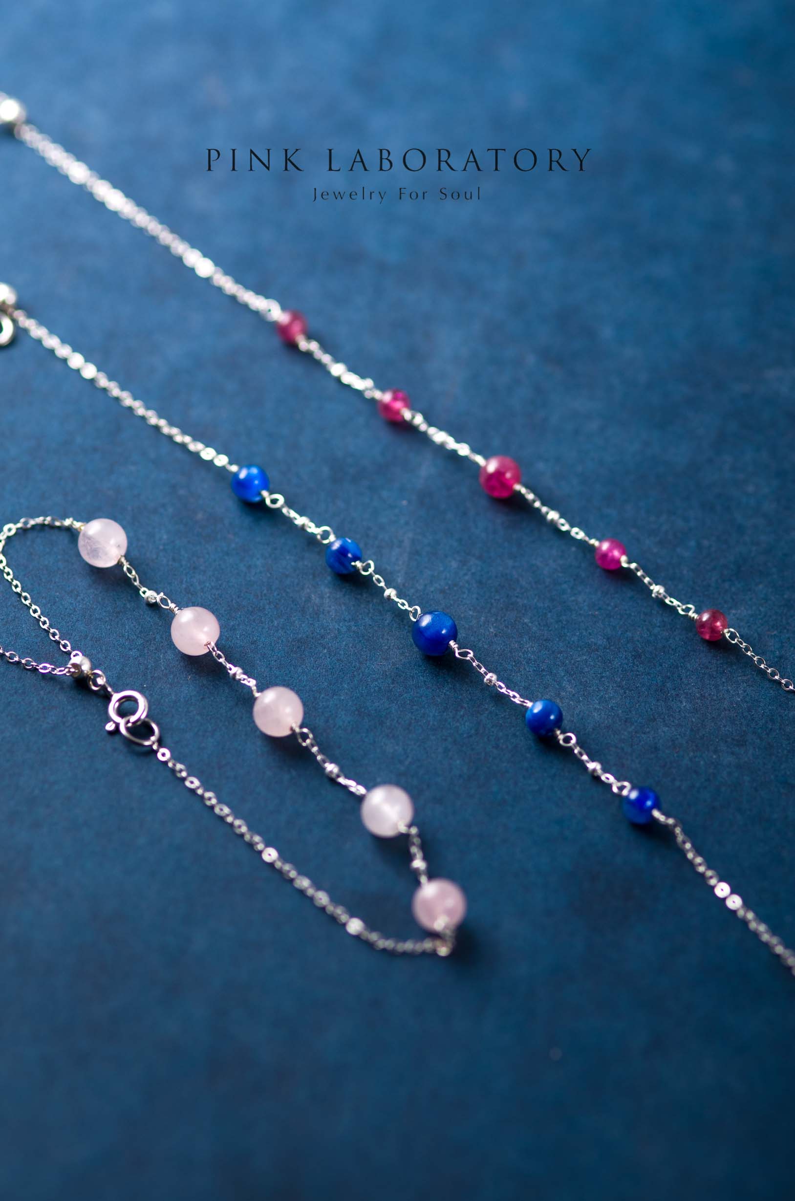 粉紅碧璽手鍊 | 14K包金手鏈