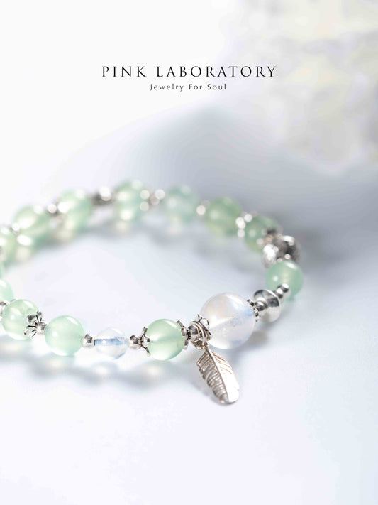 葡萄石月光石925 純銀