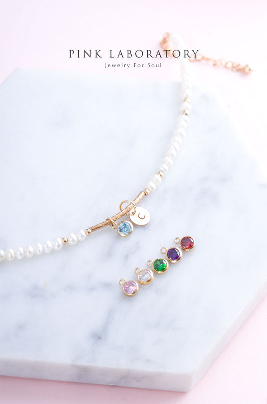 天然淡水珍珠手鍊 | 客製化字母